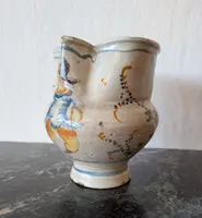 Polychrome majolica pitcher – Liguria region, 18th centuryPolychrome majolica pitcher – Liguria region