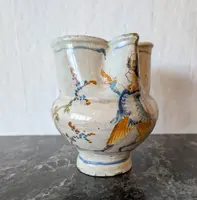 Polychrome majolica pitcher – Liguria region, 18th centuryPolychrome majolica pitcher – Liguria region