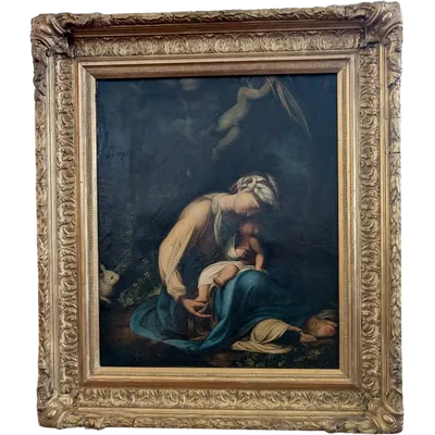 Madonna con Bambino – Olio su tela, inizi XIX secolo