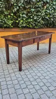 Table piémontaise ancienne en noyer du XVIIIe siècle