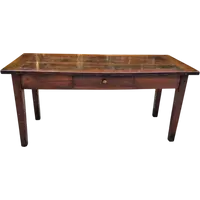 Table piémontaise ancienne en noyer du XVIIIe siècle