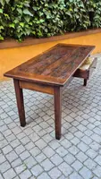 Table piémontaise ancienne en noyer du XVIIIe siècle