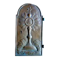 Antique bronze tabernacle door 18th century