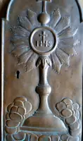 Antique bronze tabernacle door 18th century
