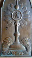 Antique bronze tabernacle door 18th century