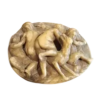 Oval wax relief - Bacchanal - 18th century ceroplast