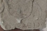 Noble coat of arms in stone, first half of the 16th century, Este family, Duchy of Ferrara Modena