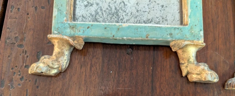 Pair of neoclassical Genoese former cantaglorie mirrors - Late 18th century