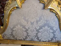 Carved and gilded wooden bed headboard - Early 20th century