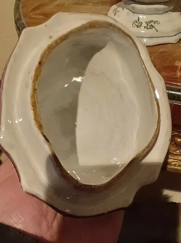 Pair of decorated majolica vases 18th century France