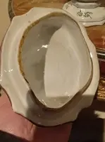 Pair of decorated majolica vases 18th century France