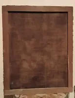 Antique oil on canvas painting depicting St. Francis in ecstasy