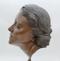 Bronze sculpture female bust of Attilio Torresini YEARS 20 -portrait of his wife