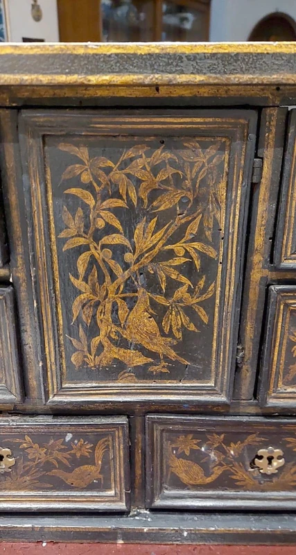 16th century coin cabinet - decorated with chinoiserie -Venice