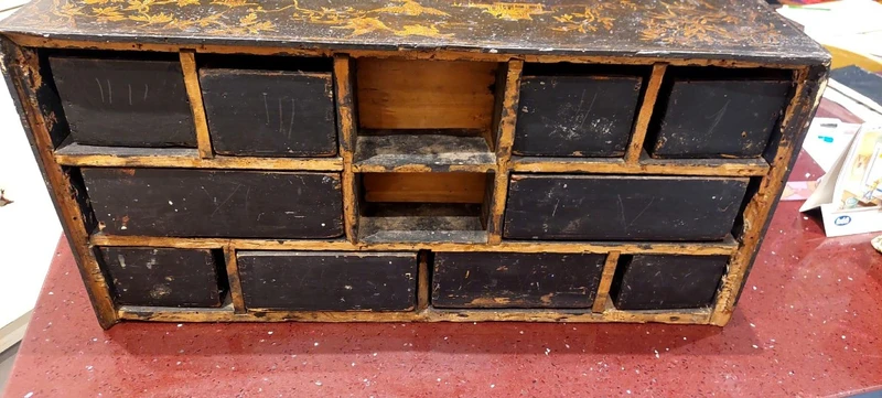 16th century coin cabinet - decorated with chinoiserie -Venice