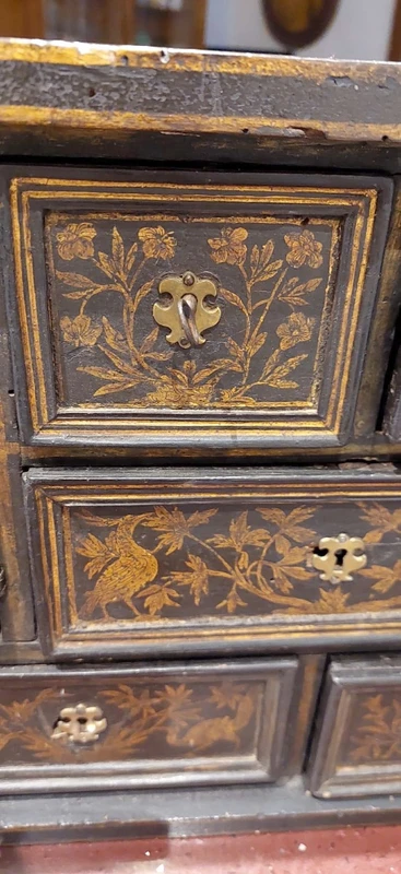 16th century coin cabinet - decorated with chinoiserie -Venice