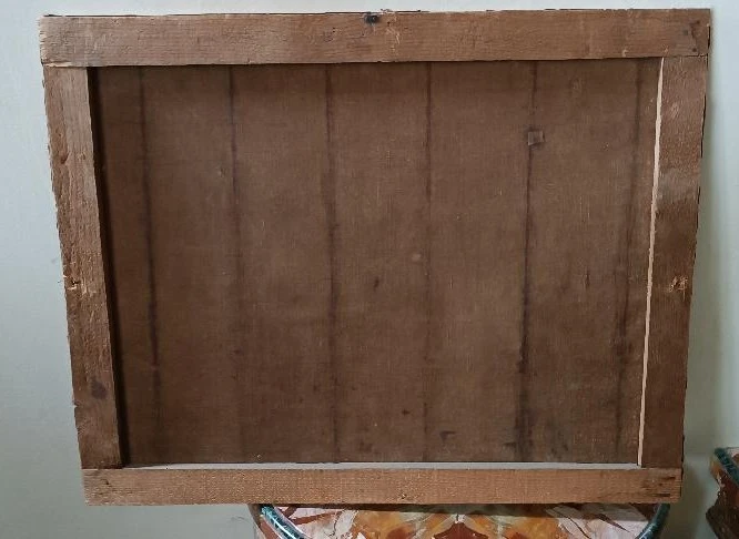 Antique oil on canvas painting 19th century Italian school "THE CIABATTINO"