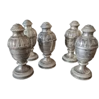 Lot of five silver-plated metal liturgical palm holders - Sacred art, 19th century