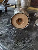 Lot of five silver-plated metal liturgical palm holders - Sacred art, 19th century