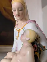 Madonna in Ceramic Ciamanna Turin - Sacred Sculpture 1950s