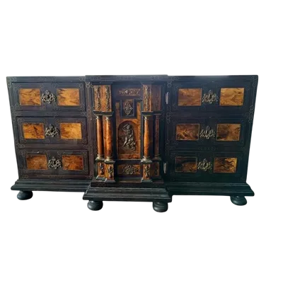 Grande monetiere intarsiato dei primi del '900