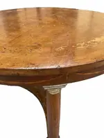 Ancienne table ronde Empire marquetée début 19ème siècle