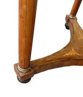 Ancienne table ronde Empire marquetée début 19ème siècle