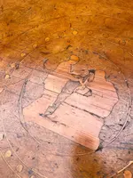 Ancienne table ronde Empire marquetée début 19ème siècle