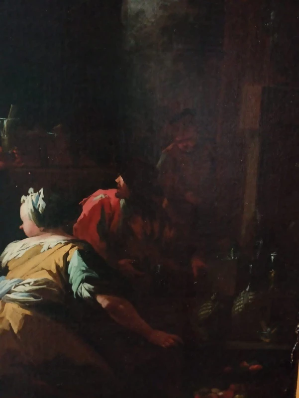 Paire de tableaux anciens - scènes de genre -Camillo Sagrestani (Florence 1660-1731)