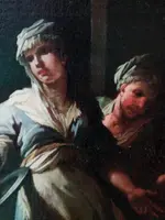 Paire de tableaux anciens - scènes de genre -Camillo Sagrestani (Florence 1660-1731)