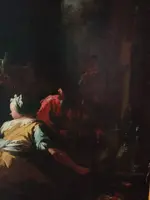 Paire de tableaux anciens - scènes de genre -Camillo Sagrestani (Florence 1660-1731)