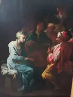 Paire de tableaux anciens - scènes de genre -Camillo Sagrestani (Florence 1660-1731)