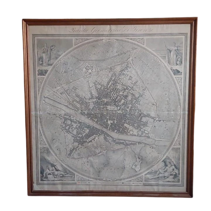 Grande carte géométrique de Florence 1843