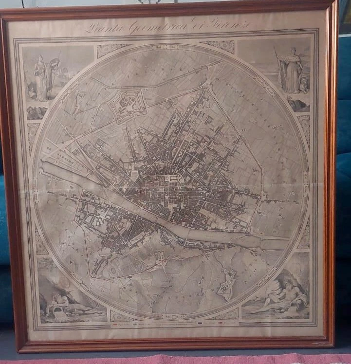 Grande carte géométrique de Florence 1843