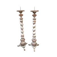 Grande paire de torques anciens du XVIIIe siècle h.130 cm