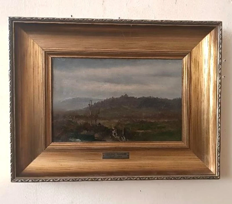 Peinture à l'huile sur toile , GIUSEPPE HAINMANN (Milan 1828-Alexandrie, Egypte)