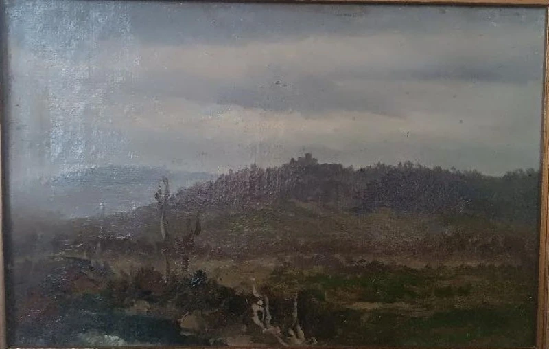 Peinture à l'huile sur toile , GIUSEPPE HAINMANN (Milan 1828-Alexandrie, Egypte)