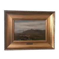 Peinture à l'huile sur toile , GIUSEPPE HAINMANN (Milan 1828-Alexandrie, Egypte)