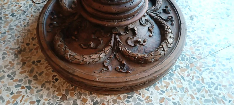 Large floor lamp column antique early 19th century Empire