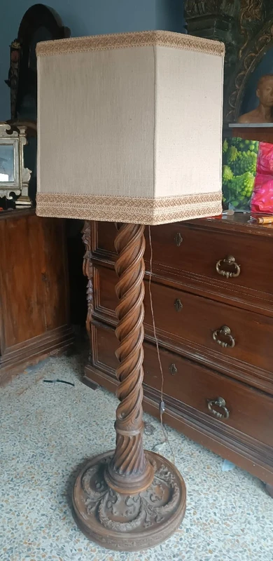 Large floor lamp column antique early 19th century Empire