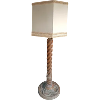 Grande piantana colonna  lampada antica inizi XIX secolo Impero