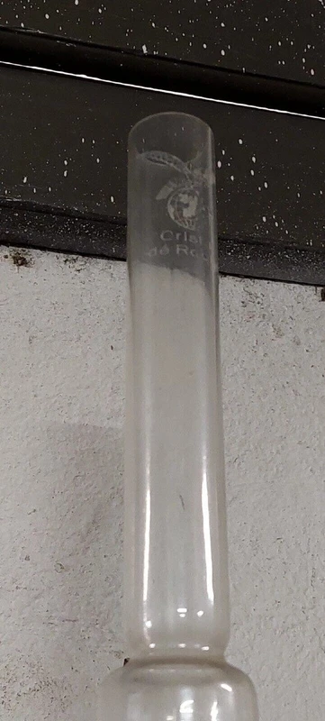 Pair of antique 19th century Empire-style metal and glass oil lamps