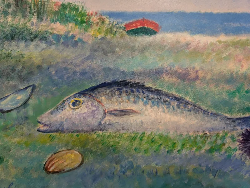 Marine still life with fish, Giovanni Omiccioli