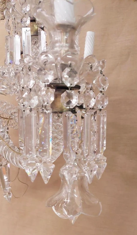 Large crystal chandelier France 1930s/'40s