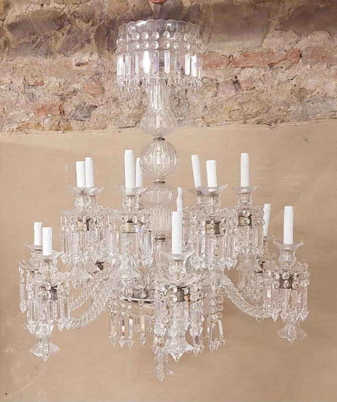 Large crystal chandelier France 1930s/'40s