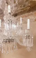 Large crystal chandelier France 1930s/'40s