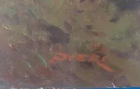 OIL PAINTING FRANCESCO MARIA PIERI , LABRONICO 1960S/70S