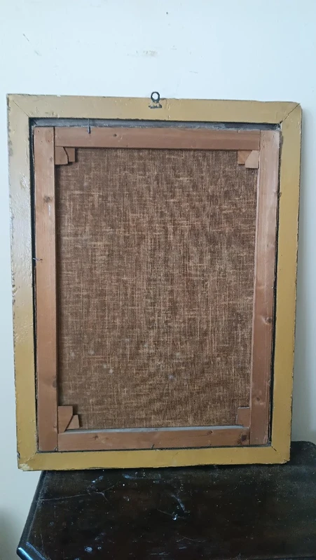 Oil painting on canvas antique Italian school 18th century -Visitation