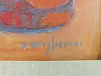 Still life with bottle, fruit and jug, Dino Migliorini