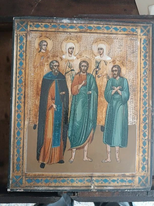 Ancient Russian icon, early 19th century